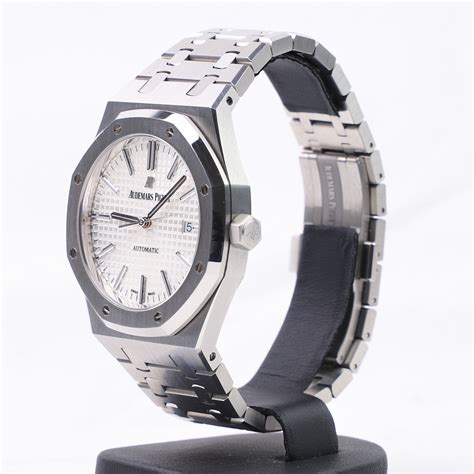 audemars piguet royal oak white dial|audemars piguet royal oak 34mm.